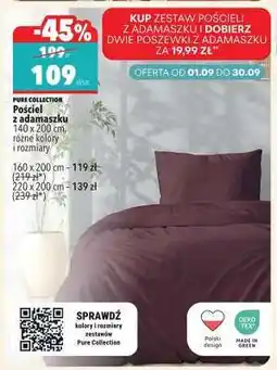 Biedronka Pościel z adamaszku oferta