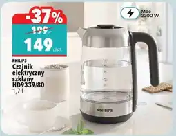 Biedronka Czajnik elektryczny szklany HD9339/80 oferta