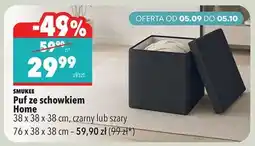 Biedronka Puf ze schowkiem Home oferta
