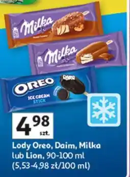 Auchan Lody Oreo, Daim, Milka lub Lion oferta