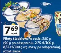 Auchan Filety śledziowe w sosie oferta