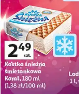 Auchan Kostka śnieżna śmietankowa oferta