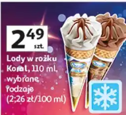 Auchan Lody w rożku Koral oferta