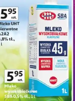 Auchan Mleko wysokobiałkowe SBA oferta