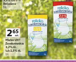 Auchan Mleko UHT ZAMBROWSKIE oferta