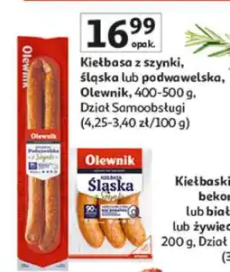 Auchan Kiełbasa z szynki, śląska lub podwawelska oferta