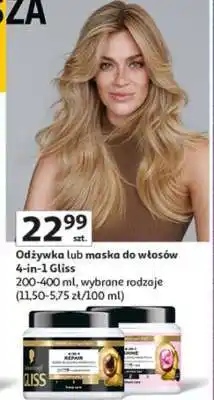 Auchan Odżywka lub maska do włosów 4-in-1 Gliss oferta