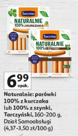 Auchan Naturalnie: parówki 100% z kurczaka lub 100% z szynki oferta