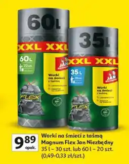 Auchan Worki na śmieci z taśmą Magnum Flex Jan Niezbędny oferta