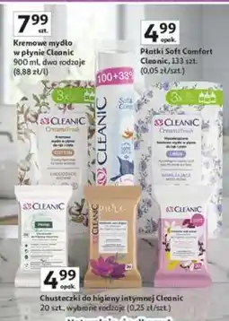 Auchan Chusteczki do higieny intymnej Cleanic oferta
