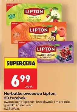 Biedronka Herbatka owocowa Lipton 20 torebek oferta