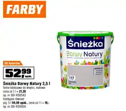 OBI Śnieżka Barwy Natury oferta