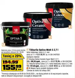 OBI Tikkurila Optiva Matt 5 oferta