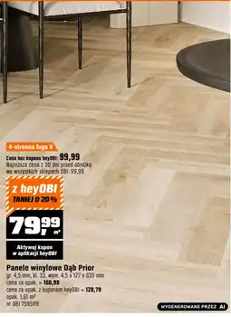 OBI Panele winylowe Dąb Prior oferta