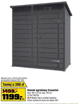 OBI Domek ogrodowy Essential oferta