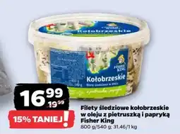 Netto Filety śledziowe kołobrzeskie w oleju z pietruszką i papryką Fisher King oferta
