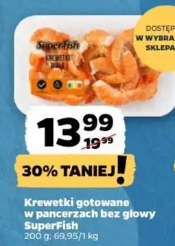 Netto Krewetki gotowane w pancerzach bez głowy SuperFish oferta
