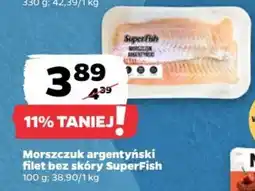 Netto Morszczuk argentyński filet bez skóry SuperFish oferta