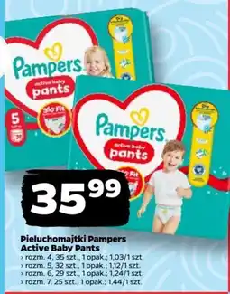 Netto Pieluchomajtki Pampers Active Baby Pants oferta