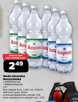 Netto Woda mineralna Muszynianka oferta