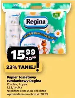 Netto Papier toaletowy rumiankowy Regina oferta