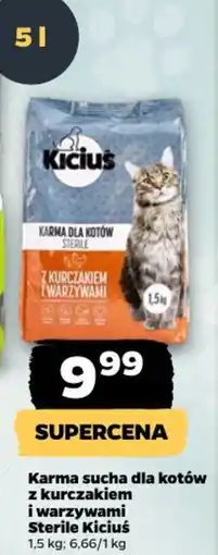Netto Karma sucha dla kotów z kurczakiem i warzywami Sterile Kiciuś oferta