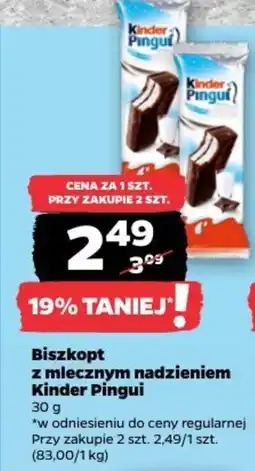 Netto Biszkopt z mlecznym nadzieniem Kinder Pingu oferta