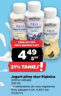 Netto Jogurt pitny skyr Piątnica oferta