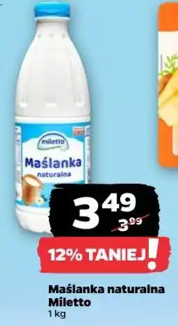 Netto Maślanka naturalna Miletto oferta