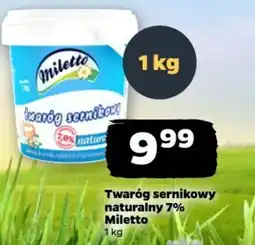 Netto Twaróg sernikowy naturalny 7% Miletto oferta