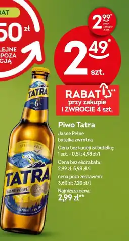 Żabka Piwo Tatra oferta