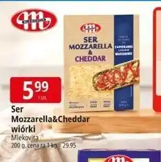 E.Leclerc Ser mozzarella & cheddar wiórki Mlekovita oferta