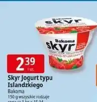 E.Leclerc Jogurt malina-truskawka Bakoma Skyr oferta