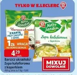 E.Leclerc Zupa kalafiorowa z koperkiem Wiodąca Marka Notre Jardin oferta