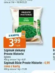E.Leclerc Szpinak liście Iglotex Proste Historie oferta
