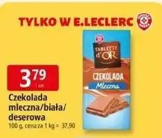 E.Leclerc Czekolada deserowa Wiodąca Marka Tablette D'or oferta