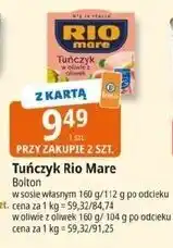 E.Leclerc Tuńczyk w sosie własnym Rio Mare oferta