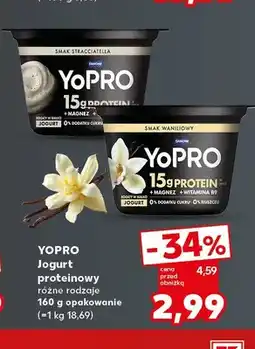 Kaufland Jogurt proteinowy smak stracciatella YoPro oferta
