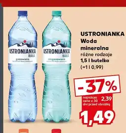 Kaufland Woda mineralna gazowana Ustronianka Biała oferta