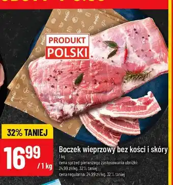 Boczek wieprzowy bez kości i skóry