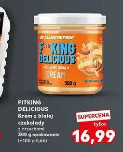 Kaufland Krem z białej czekolady z orzechami Fitking Delicious AllNutrition oferta