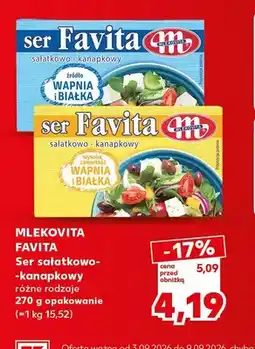 Kaufland Ser sałatkowo-kanapkowy Favita Mlekovita oferta