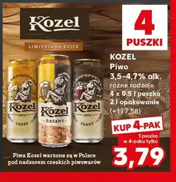 Kaufland Piwo Kozel Ležák 4-pak oferta