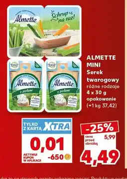 Kaufland Serek twarogowy Almette Mini 4-pak oferta