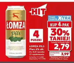 Kaufland Piwo Łomża Pils 4-pak oferta