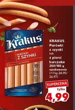Kaufland Parówki z szynki Krakus oferta