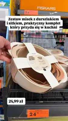 Biedronka Zestaw misek z durszlakiem i sitkiem Smukee Home oferta