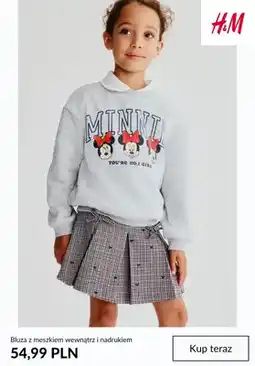 H&M Bluza z meszkiem wewnątrz i nadrukiem H & M oferta