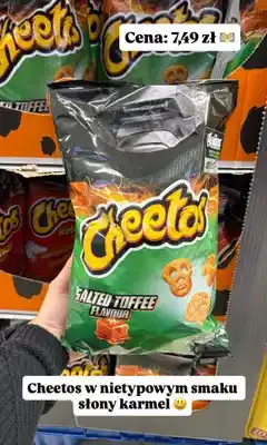 Biedronka Chrupki kukurydziane Cheetos Salted Toffee oferta