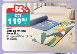 Biedronka Mata do ćwiczeń Home Mat do jogi i pilatesu Spokey oferta